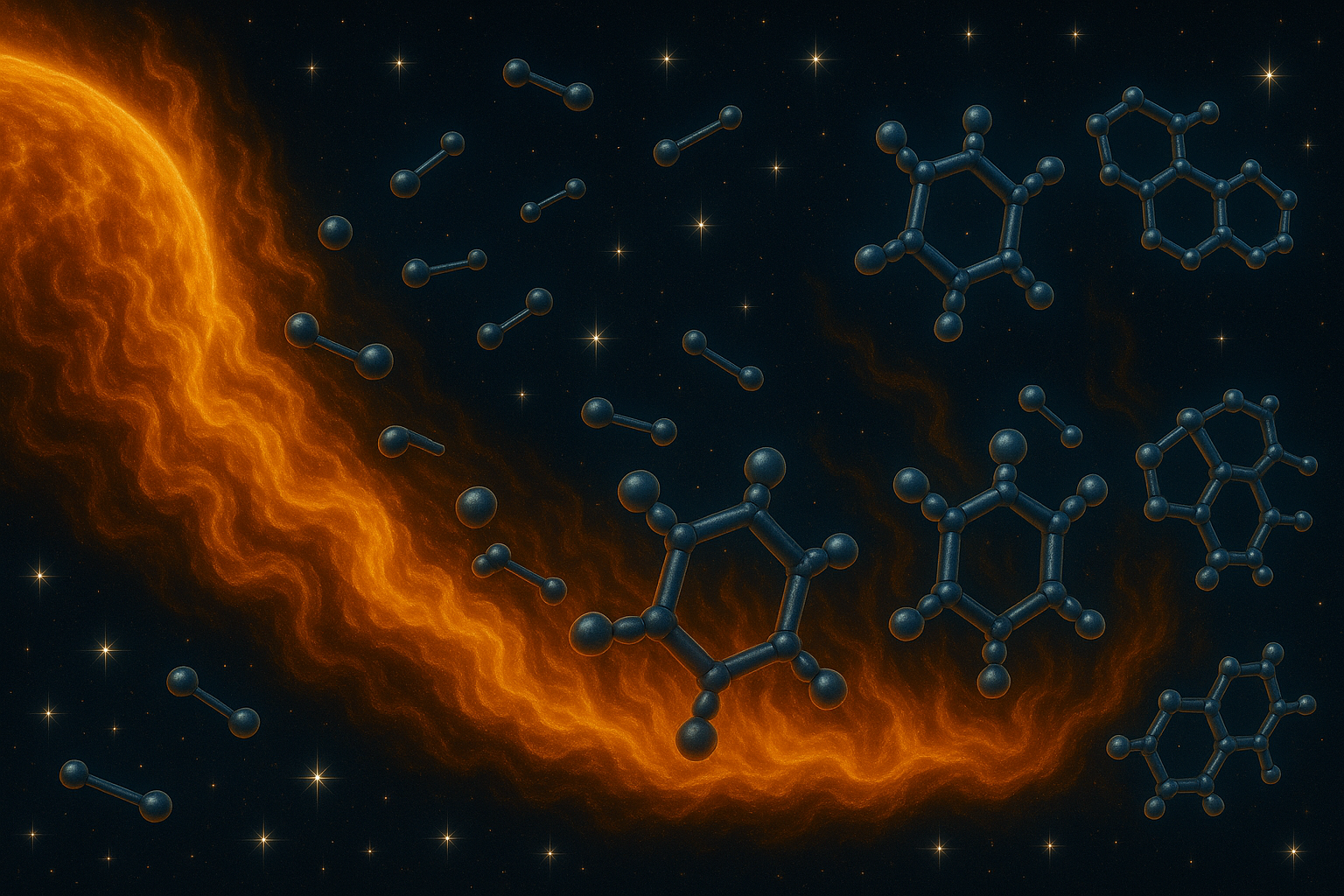 Visualization of PAH formation in stellar environments